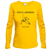 Жіночий лонгслів з логотипом Dolci Banana