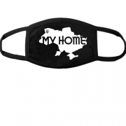 Тканинна маска для обличчя з мапою "My HOME"