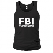 Чоловіча майка FBI - Female body inspector