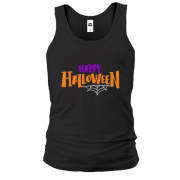 Чоловіча майка Happy Halloween (напис)