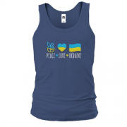 Майка Peace and love Ukraine (Вышивка)