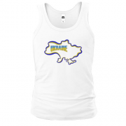 Майка Ukraine с картой (Вышивка)