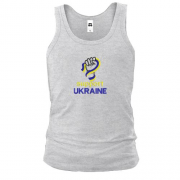 Майка с вышивкой Support Ukraine (Вышивка)