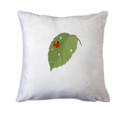 Подушка Божья коровка на листочке