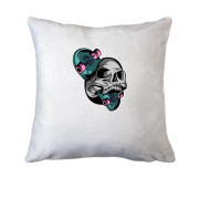 Подушка Череп и Скейт