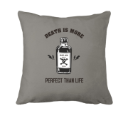 Подушка Death is more perfect than life