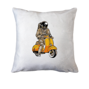 Подушка Космонавт на скутері