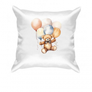 Подушка Мишка Тедди с надувными шарами