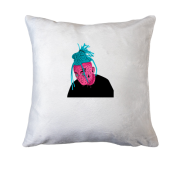 Подушка Morgenstern fan artaMorgenstern with blue dreadlocks art