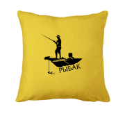 Подушка Рыбак на рыбалке