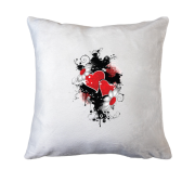 Подушка Серця з ромашками