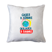 Подушка Сидел в домике оказался в панике