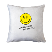 Подушка Smile Make me happy