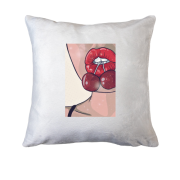 Подушка Вишеньки в губах