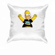 Подушка "Гомер в патриотической футболке"