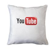 Подушка  с логотипом YouTube