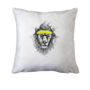 Подушка лев-хипстер (2)