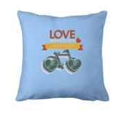 Подушка love makes life a beautiful ride