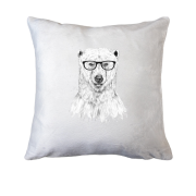 Подушка медведь-гик в очках