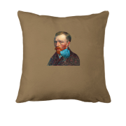 Подушка на тему карантина "Ван Гог снял маску"