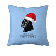 Подушка з Дартом Вейдером в новорічній шапці