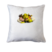 Подушка с Шреком, осликом и котом