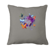 Подушка з метеликами, що летять в коло