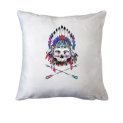 Подушка с черепом индейца