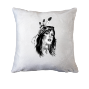 Подушка з дівчиною-індіанцем