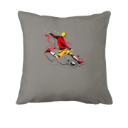 Подушка с футболистом и мячом