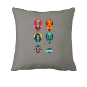 Подушка с иконками персонажей фильма Стражи Галактики