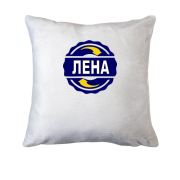 Подушка с именем Лена в круге