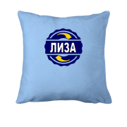 Подушка с именем Лиза в круге