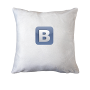 Подушка з логотипом В Контакте 2