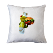 Подушка с лягушкой поваром