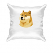 Подушка с мэмом wow doge