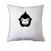 Подушка з мордочкою горили