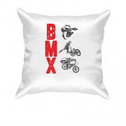 Подушка с надписью "BMX"