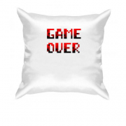 Подушка з написом "Game over"