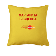 Подушка с надписью 