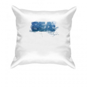 Подушка з написом "SEA"