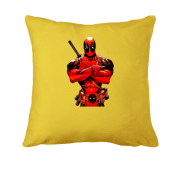 Подушка с накачанным Дэдпулом