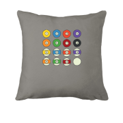 Подушка з плоскими більярдними кулями