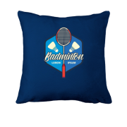 Подушка з ракеткою і двома воланчиками