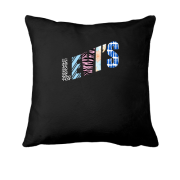 Подушка з розмальованим логотипом Levis