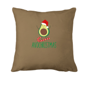 Подушка с рождественским авакадо