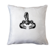 Подушка з сірим скорпіоном