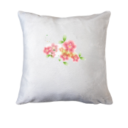 Подушка с цветами в нежных тонах