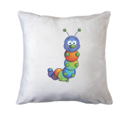 Подушка з веселою гусеницею