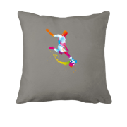 Подушка с ярким футболистом и мячом